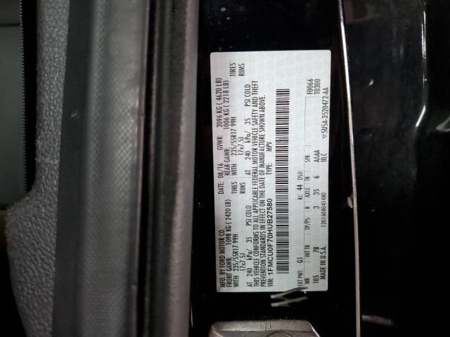 1FMCU0F70HUB27580 - 2017 FORD ESCAPE S BLACK photo 13