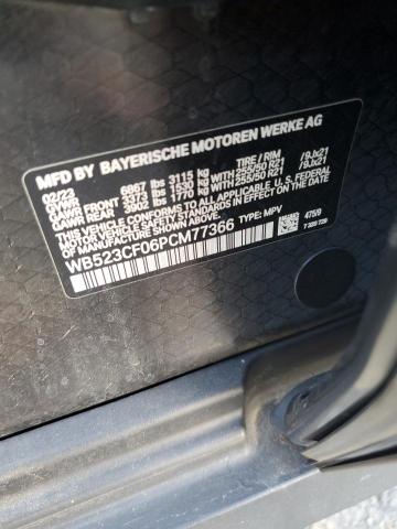 WB523CF06PCM77366 - 2023 BMW IX XDRIVE50 BLACK photo 13