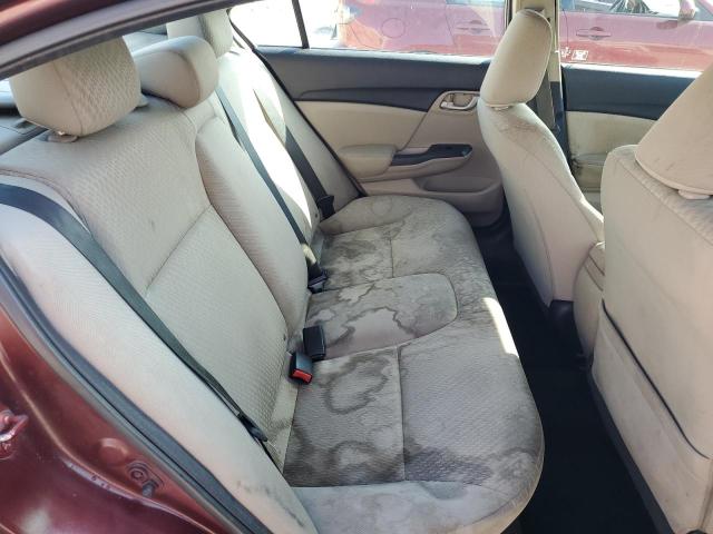 19XFB2F55FE098297 - 2015 HONDA CIVIC LX BURGUNDY photo 10