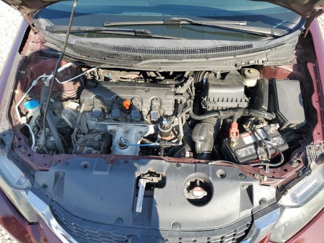 19XFB2F55FE098297 - 2015 HONDA CIVIC LX BURGUNDY photo 11