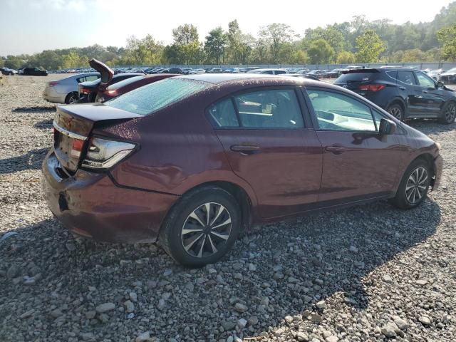 19XFB2F55FE098297 - 2015 HONDA CIVIC LX BURGUNDY photo 3