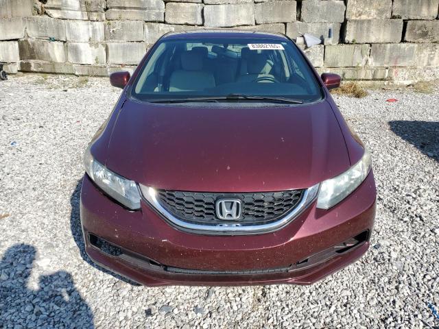 19XFB2F55FE098297 - 2015 HONDA CIVIC LX BURGUNDY photo 5