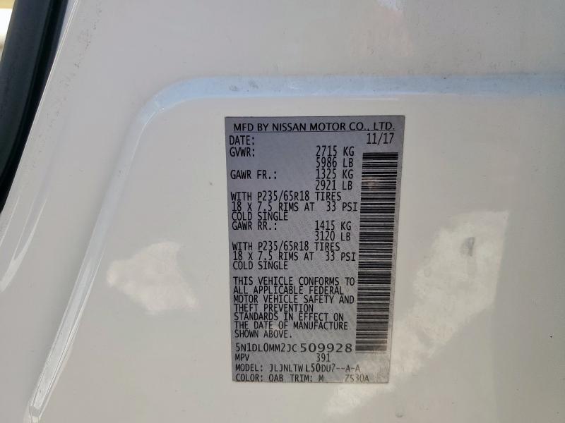 5N1DL0MM2JC509928 - 2018 INFINITI QX60 白色 照片 13