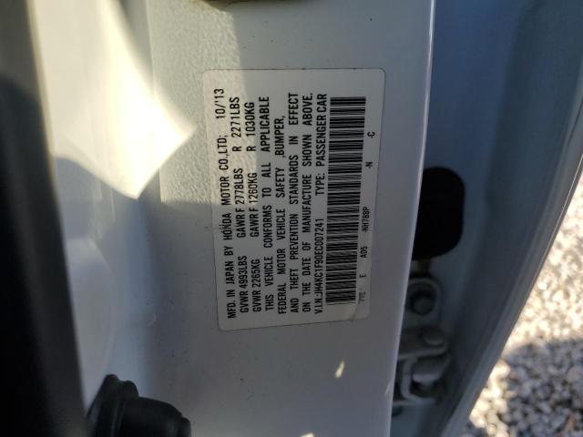 JH4KC1F90EC007241 - 2014 ACURA RLX ADVANCE WHITE photo 12