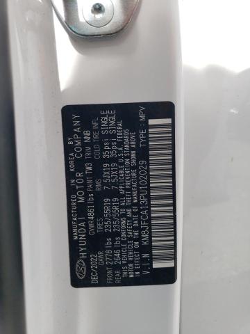 KM8JFCA13PU102029 - 2023 HYUNDAI TUCSON SEL CONVENIENCE Weiß Foto 13