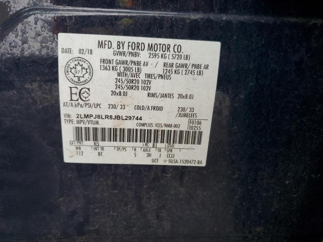 2LMPJ8LR8JBL29744 - 2018 LINCOLN MKX RESERVE Կապույտ լուսանկար 13