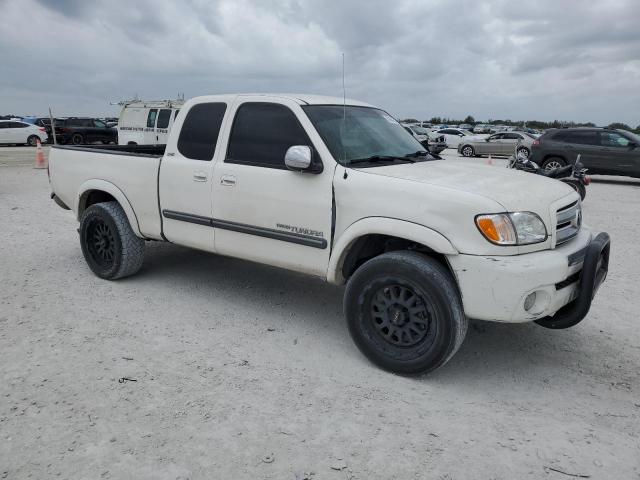 5TBRN34183S434139 - 2003 TOYOTA TUNDRA ACCESS CAB SR5 WHITE photo 4