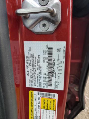 3FA6P0HD7JR201463 - 2018 FORD FUSION SE 红色 照片 12