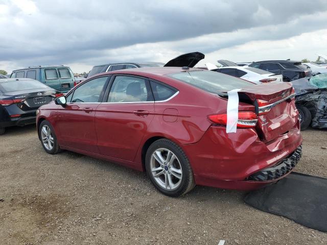3FA6P0HD7JR201463 - 2018 FORD FUSION SE 红色 照片 2