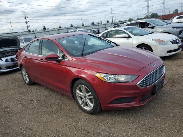 3FA6P0HD7JR201463 - 2018 FORD FUSION SE 红色 照片 4