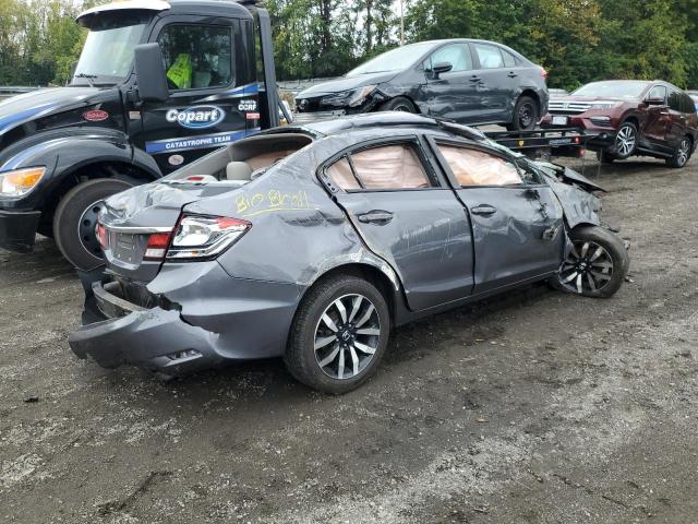 2HGFB2F97EH514177 - 2014 HONDA CIVIC EXL GRAY photo 3