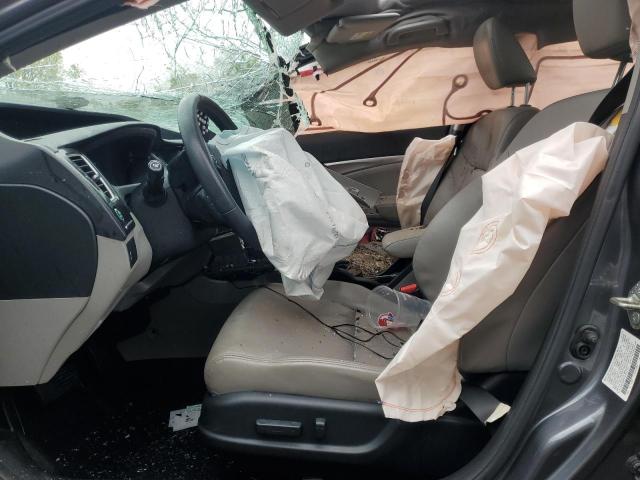 2HGFB2F97EH514177 - 2014 HONDA CIVIC EXL GRAY photo 7