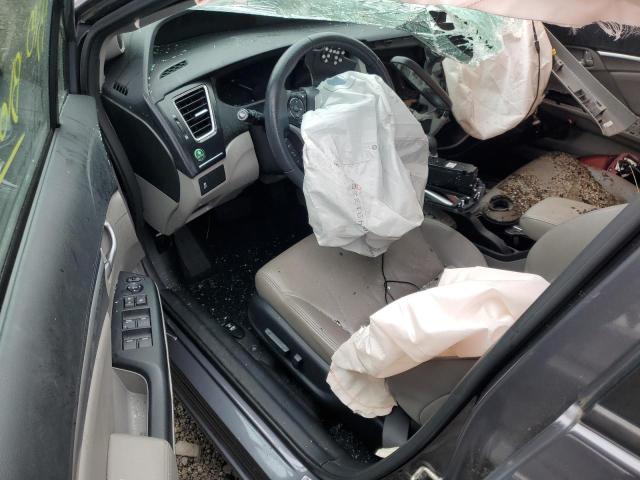 2HGFB2F97EH514177 - 2014 HONDA CIVIC EXL GRAY photo 8