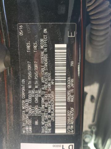 JTEBU5JR4G5350859 - 2016 TOYOTA 4RUNNER SR5/SR5 PREMIUM 黑色 照片 13