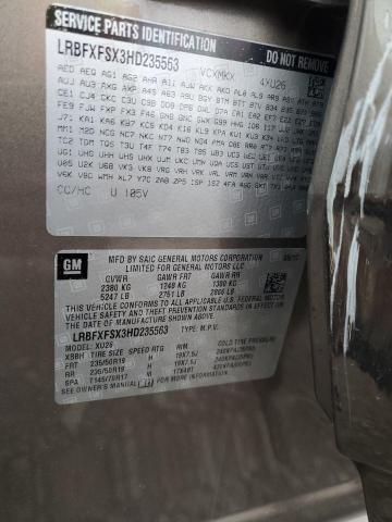 LRBFXFSX3HD235563 - 2017 BUICK ENVISION PREMIUM II Qəhvəyi foto 13