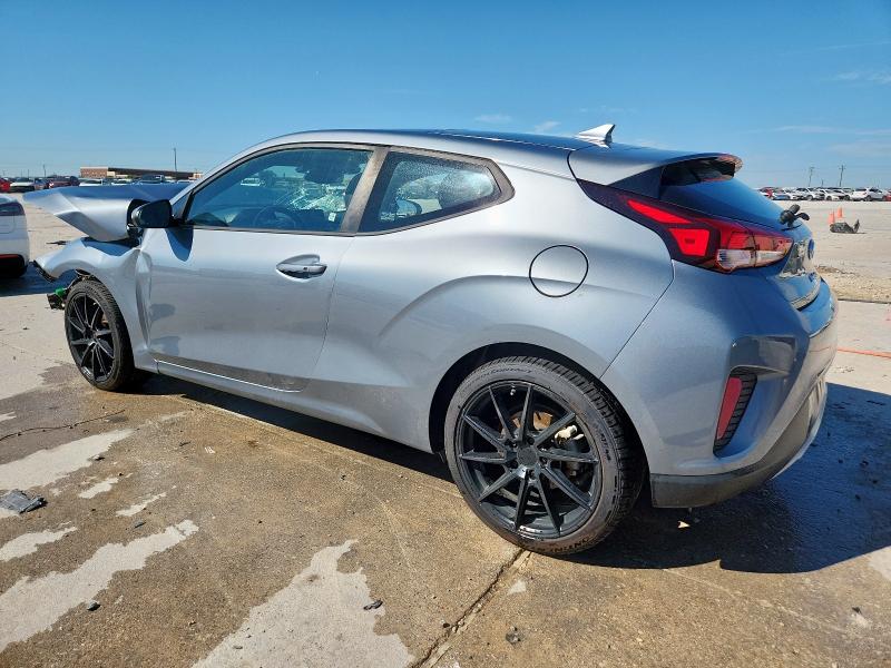 KMHTG6AF4KU013761 - 2019 HYUNDAI VELOSTER BASE Gris photo 2
