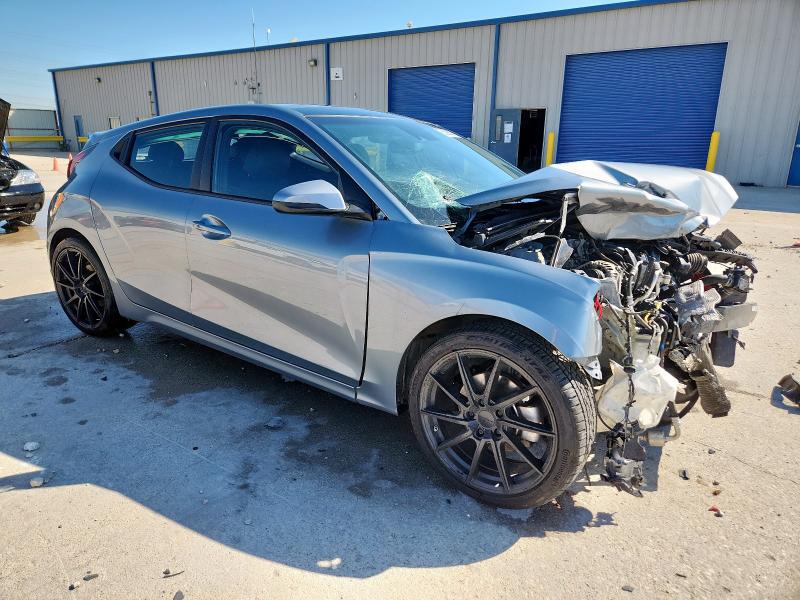 KMHTG6AF4KU013761 - 2019 HYUNDAI VELOSTER BASE Gris photo 4