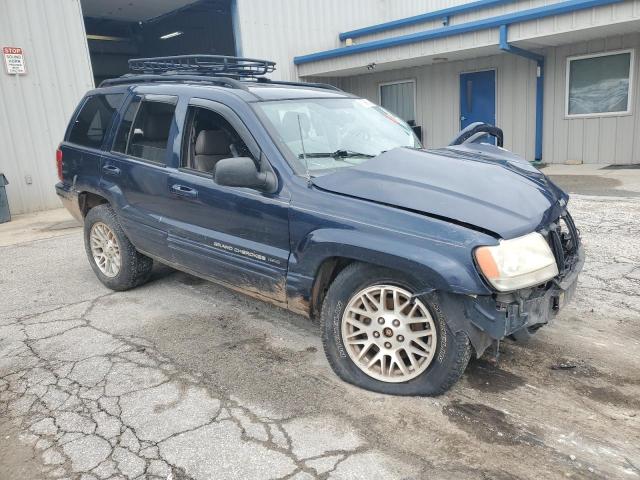1J4GW58N24C339609 - 2004 JEEP GRAND CHEROKEE LIMITED BLUE photo 4
