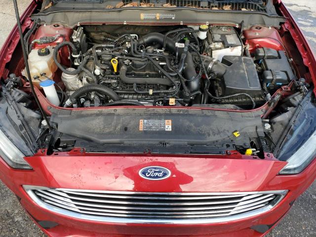 3FA6P0HD3LR232423 - 2020 FORD FUSION SE RED photo 11