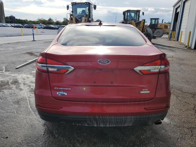 3FA6P0HD3LR232423 - 2020 FORD FUSION SE RED photo 6