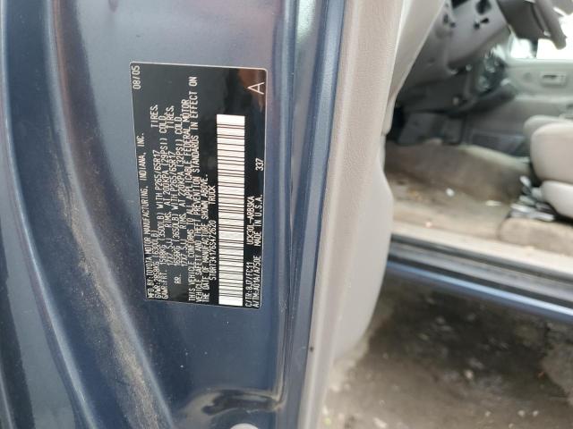 5TBRT34176S472620 - 2006 TOYOTA TUNDRA ACCESS CAB SR5 BLUE photo 12