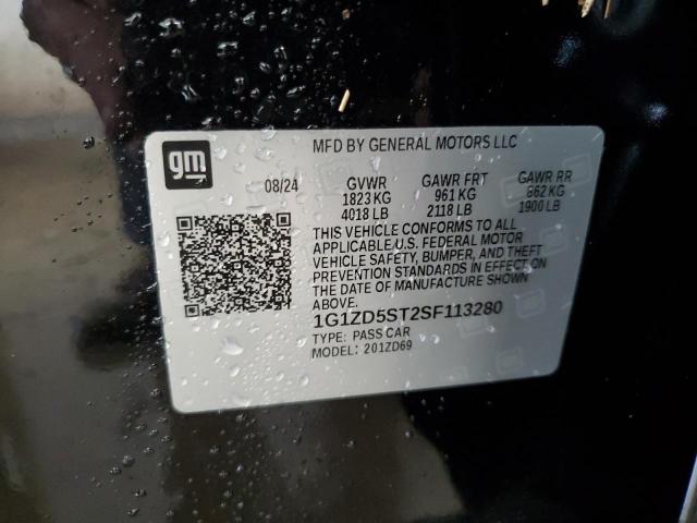 1G1ZD5ST2SF113280 - 2025 CHEVROLET MALIBU LT Noir photo 12