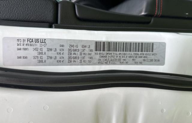 1C4RJFLG0JC221355 - 2018 JEEP GRAND CHER TRAILHAWK 白色 照片 10