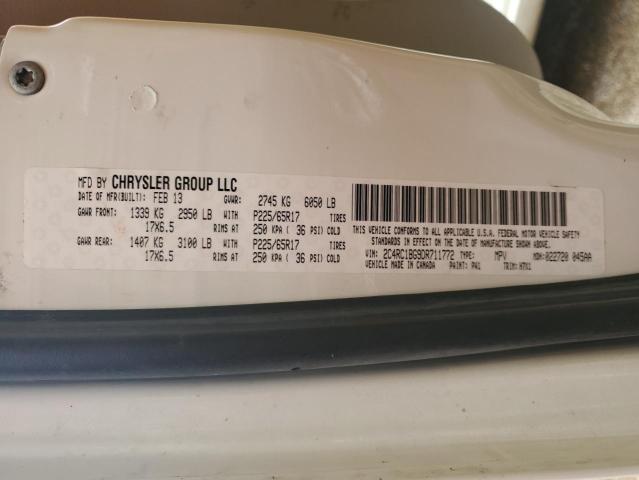 2C4RC1BG9DR711772 - 2013 CHRYSLER TOWN & COUNTRY TOURING WHITE photo 13