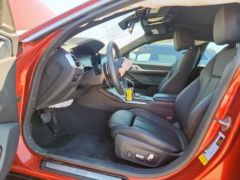 WBA63AV08PFP58012 - 2023 BMW 430I GRAN COUPE ORANGE photo 7