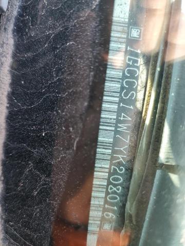 1GCCS14W7YK208016 - 2000 CHEVROLET S TRUCK S10 ლურჯი ფოტო 12