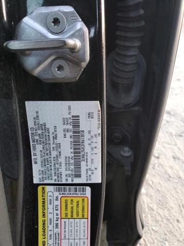 3LN6L2GK3FR613058 - 2015 LINCOLN MKZ BLACK photo 12