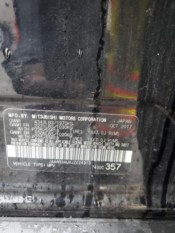 JA4AR3AU4JZ024919 - 2018 MITSUBISHI OUTLANDER ES Черный фото 13