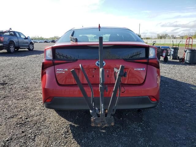 JTDL9RFU8K3005515 - 2019 TOYOTA PRIUS RED photo 6
