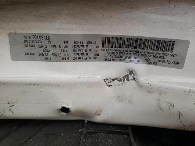3C6TRVDG1KE520569 - 2019 RAM PROMASTER 2500 HIGH WHITE photo 14