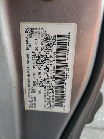 5TBBT441X1S140686 - 2001 TOYOTA TUNDRA ACCESS CAB Boz foto 12