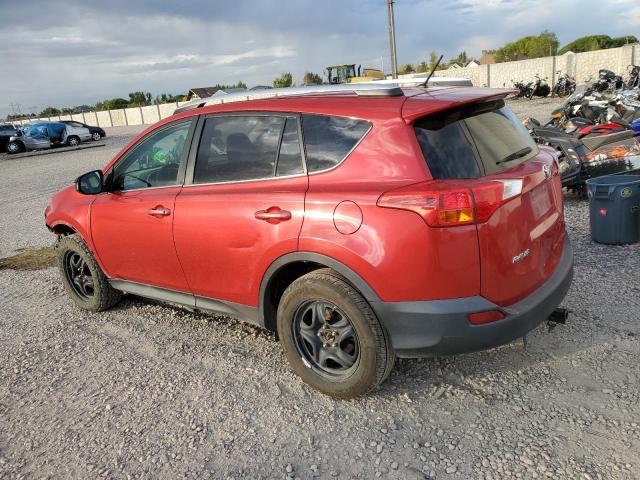 2T3BFREV2FW328878 - 2015 TOYOTA RAV4 LE 红色 照片 2