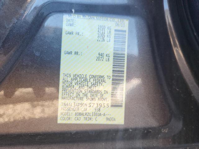 1N4AL3AP9DN573955 - 2013 NISSAN ALTIMA 2.5 Қара фото 12