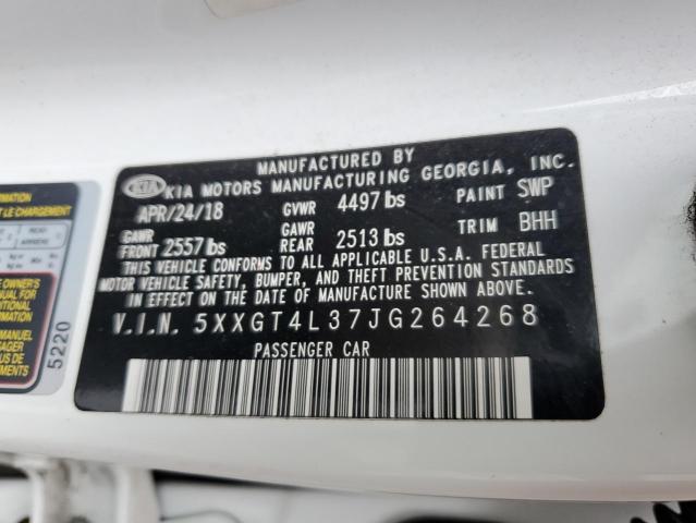 5XXGT4L37JG264268 - 2018 KIA OPTIMA LX Білий фото 12