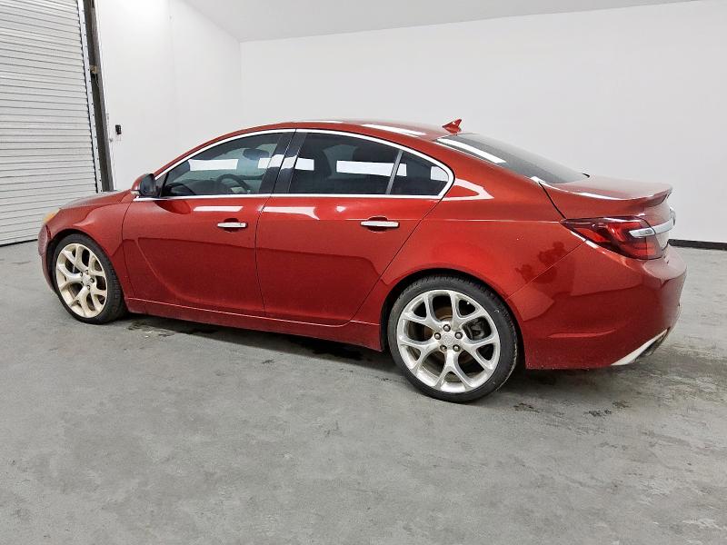 2G4GT5GXXE9295932 - 2014 BUICK REGAL GS RED photo 2