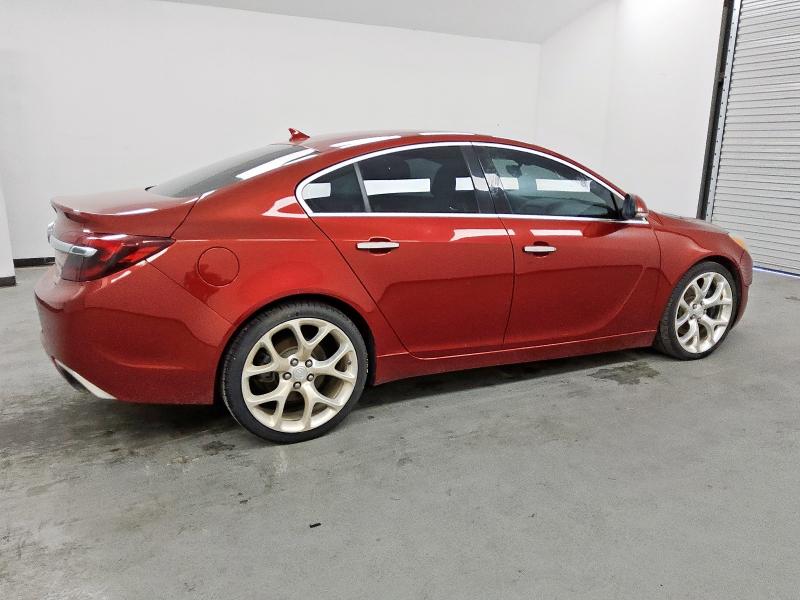 2G4GT5GXXE9295932 - 2014 BUICK REGAL GS RED photo 3