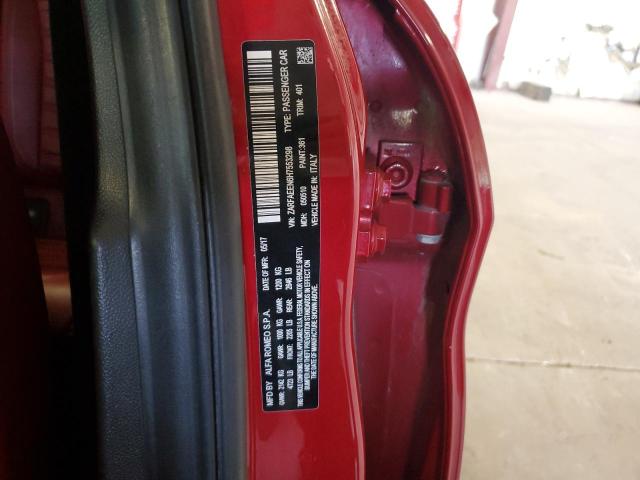 ZARFAEEN6H7553298 - 2017 ALFA ROMEO GIULIA TI Q4 RED photo 12