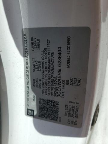 3GCNWAEH6LG236404 - 2020 CHEVROLET SILVERADO C1500 白色 照片 12