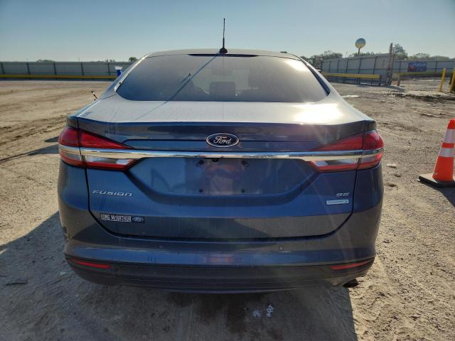 3FA6P0HD0JR239617 - 2018 FORD FUSION SE BLUE photo 6