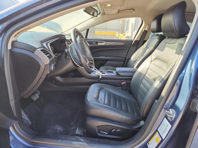 3FA6P0HD0JR239617 - 2018 FORD FUSION SE BLUE photo 7