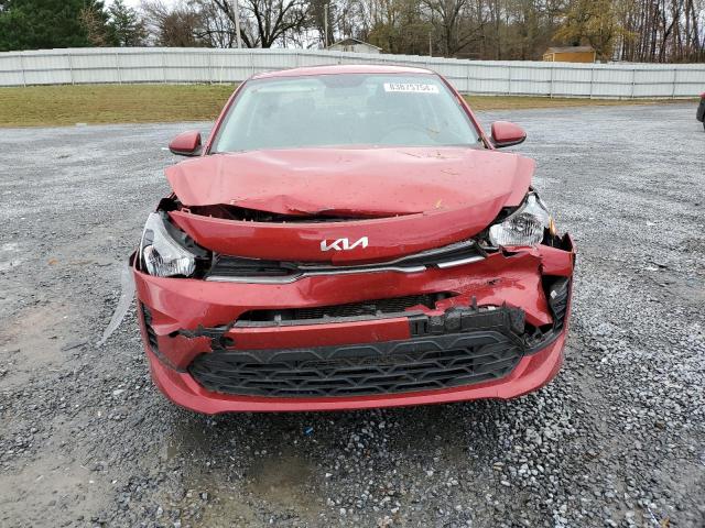 3KPA24AD4PE530447 - 2023 KIA RIO LX RED photo 5