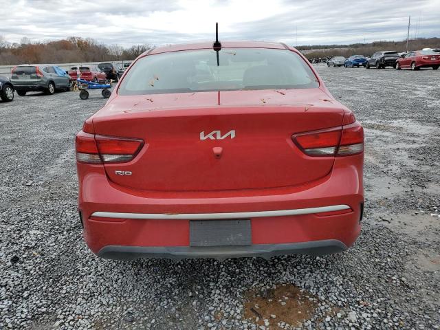 3KPA24AD4PE530447 - 2023 KIA RIO LX RED photo 6