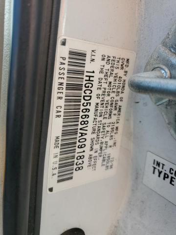 1HGCD5668VA091838 - 1997 HONDA ACCORD EX WHITE photo 12