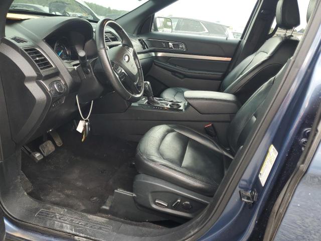 1FM5K7DH9JGC68316 - 2018 FORD EXPLORER XLT BLUE photo 7