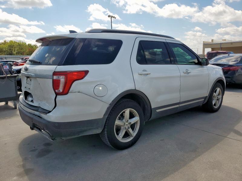1FM5K7D84KGA08276 - 2019 FORD EXPLORER XLT Biały zdjęcie 3