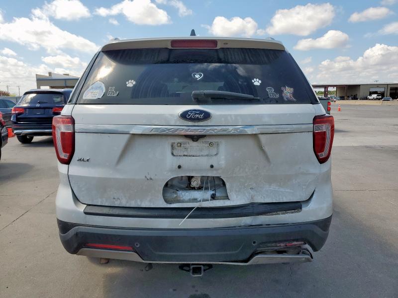 1FM5K7D84KGA08276 - 2019 FORD EXPLORER XLT Biały zdjęcie 6